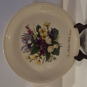 BILTON To mother with Love plate 8" made in England  collectable  plate